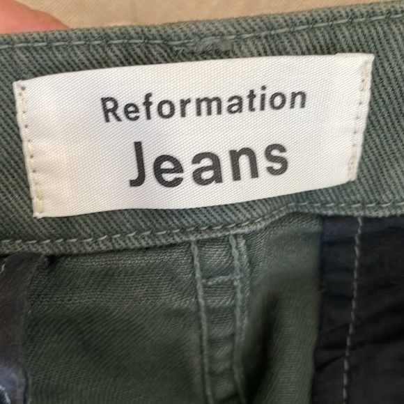 Reformation| Forest Green  | Lani Work Pants - Picture 6 of 8